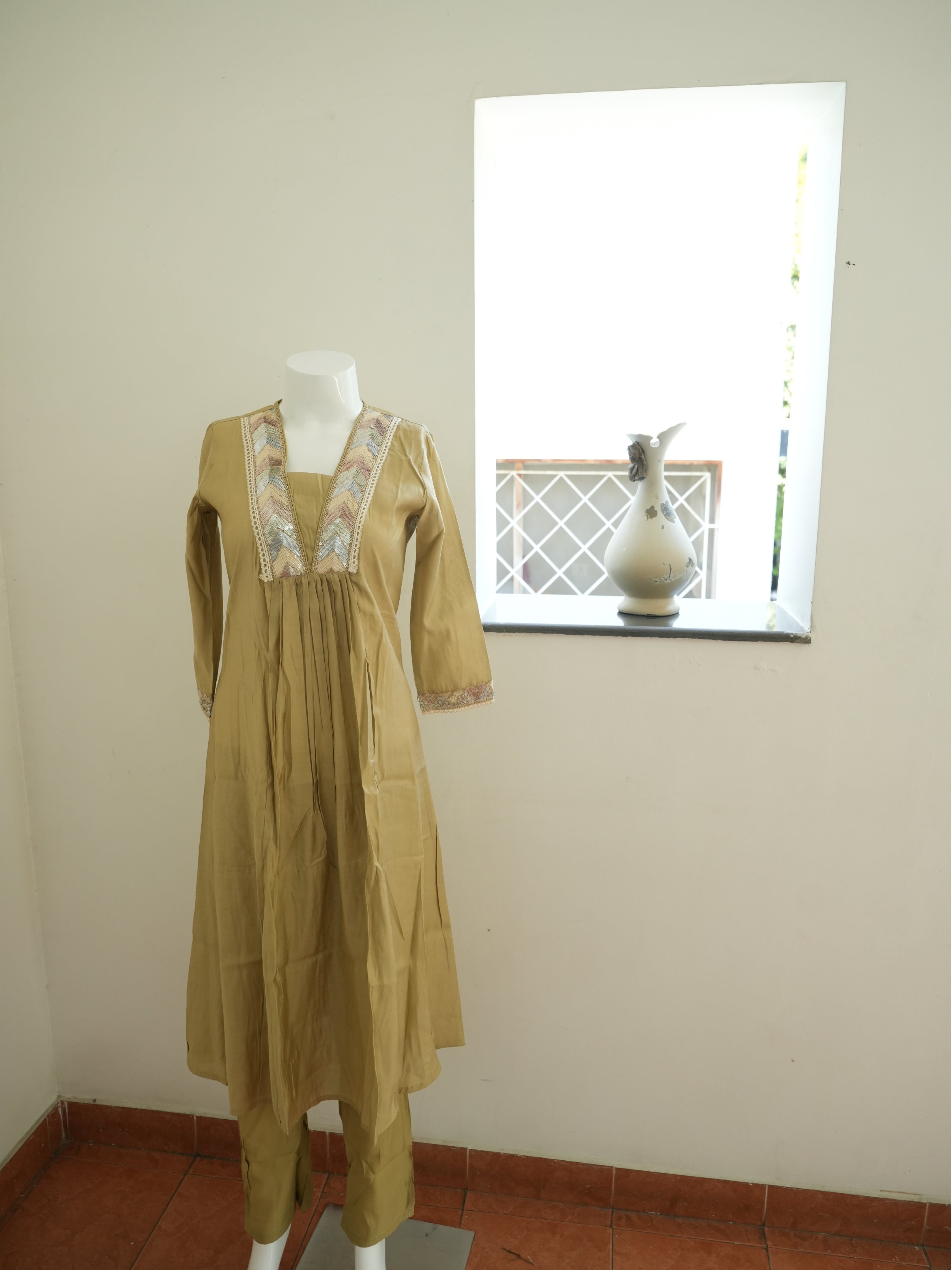 Silk Cotton 2 Piece Coord Set
