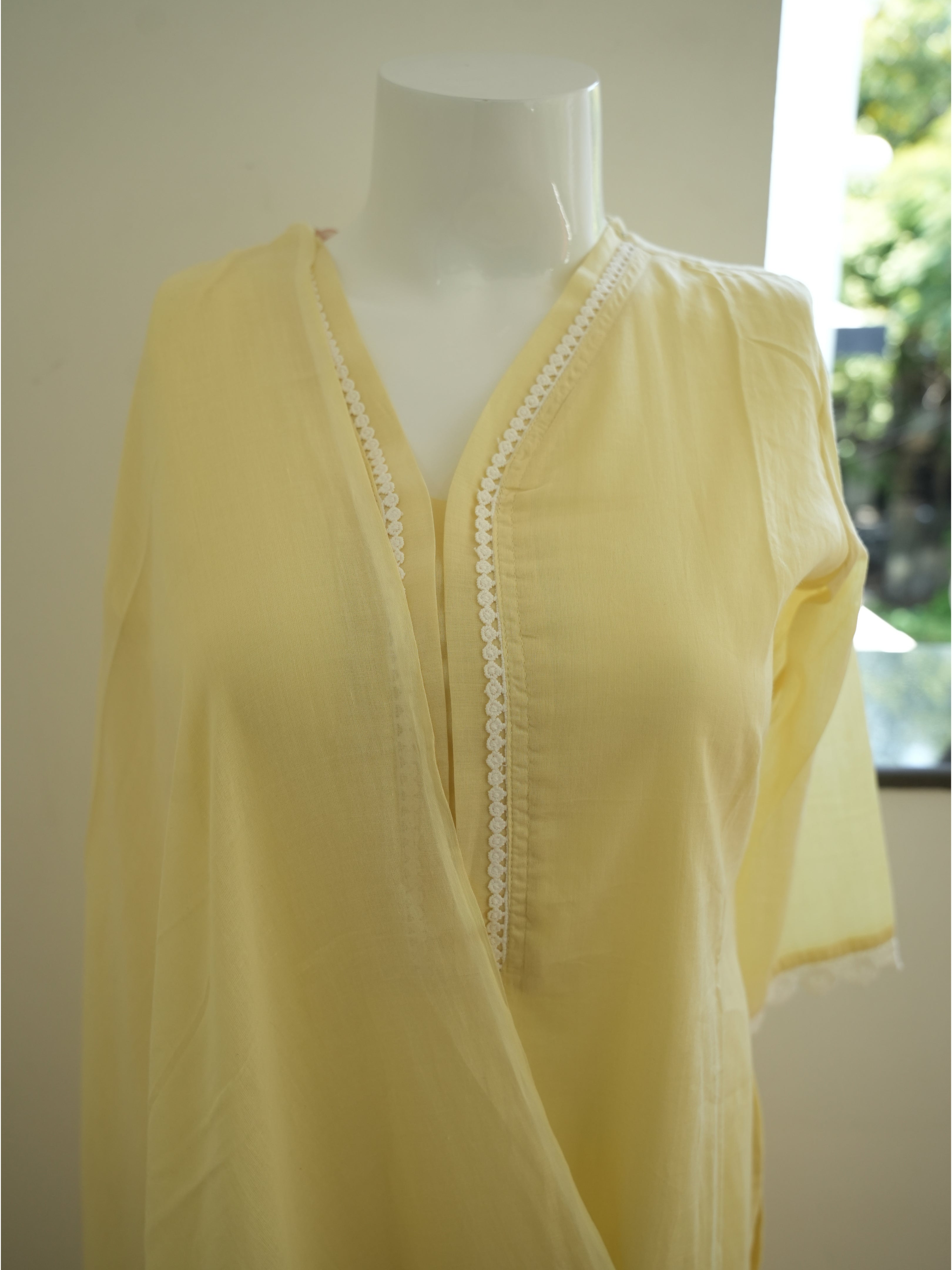 Yellow and Pink 3 Piece Salwar Set