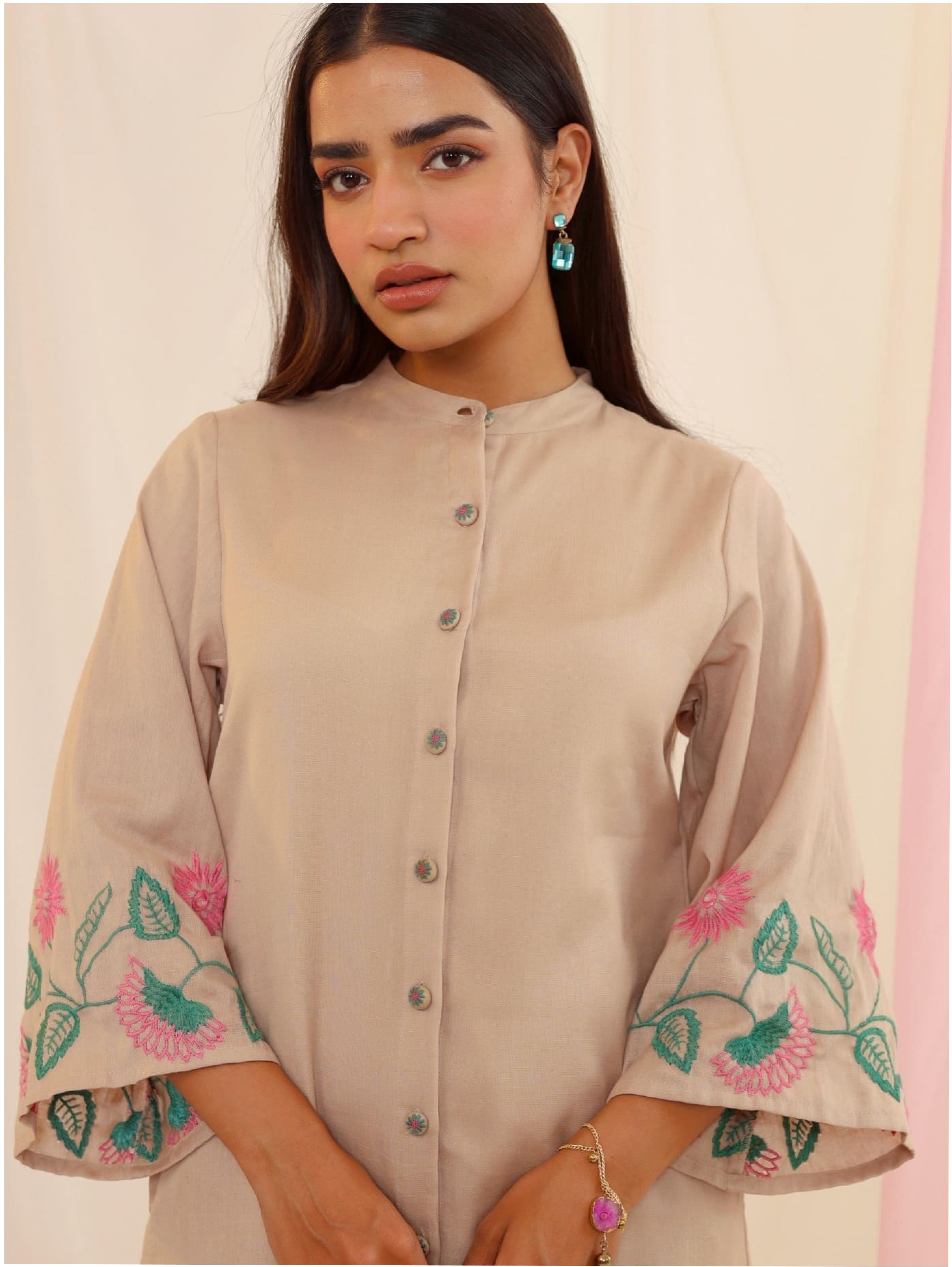 Chinese Collar Co-Ord Set