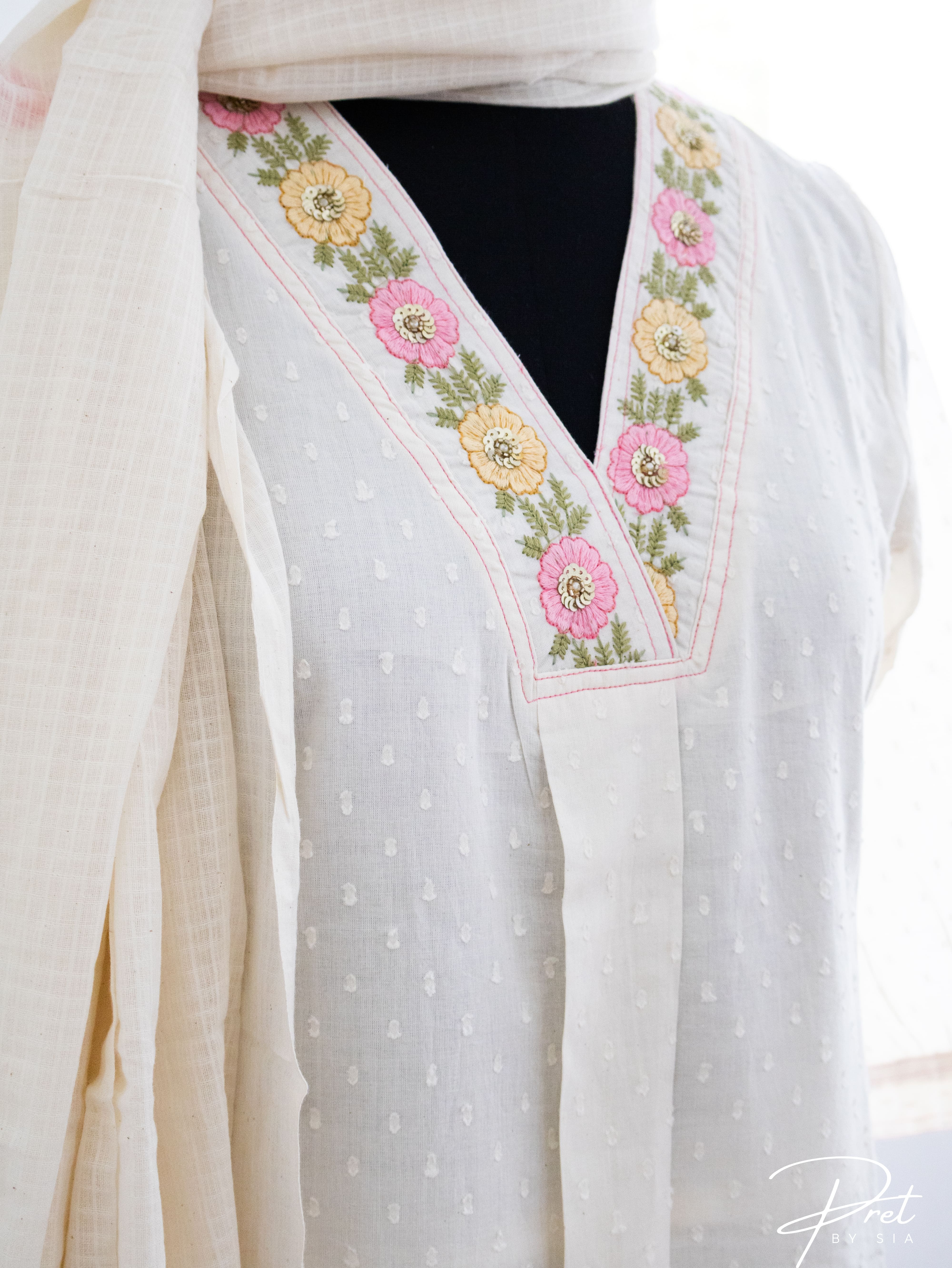 Beige with Intricate Designed 3 Piece Salwar Set